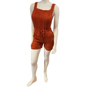 UNIF Cable knit burgundy Romper